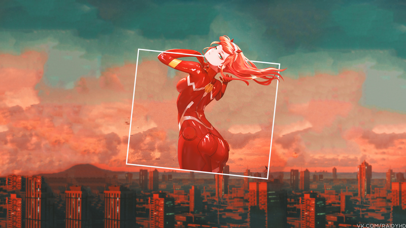 anime girls, anime, picture-in-picture, Zero Two (Darling in the FranXX), Code:002 (ZeroTwo)