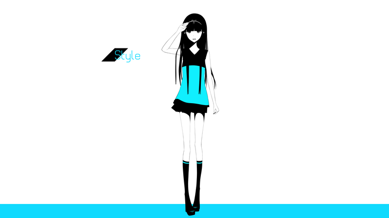 anime girls, original characters, simple background, long hair, skirt, shirt