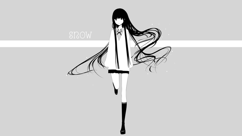 anime girls, original characters, simple background, long hair, skirt, jacket, shirt