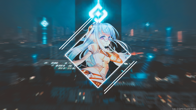 anime girls, anime, picture-in-picture