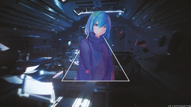 anime, anime girls, picture-in-picture, Earth-chan