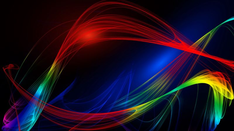 lines, wavy, multicolored, abstraction, plexus, 4k