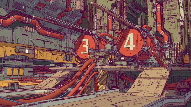 industrial, artwork, science fiction, digital