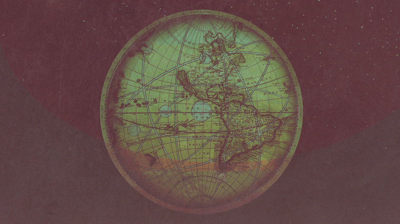 science, map, artwork