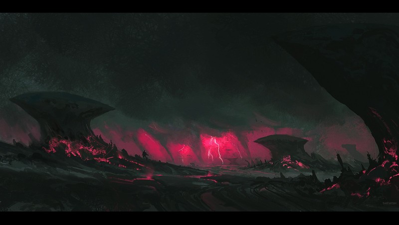 artwork, landscape, digital