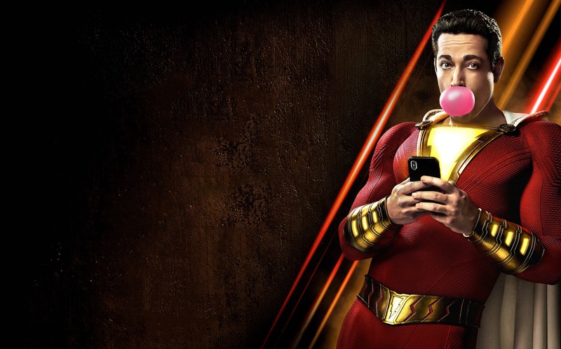 DC Comics, Shazam, movies, bubblegum, superhero, Zachary Levi