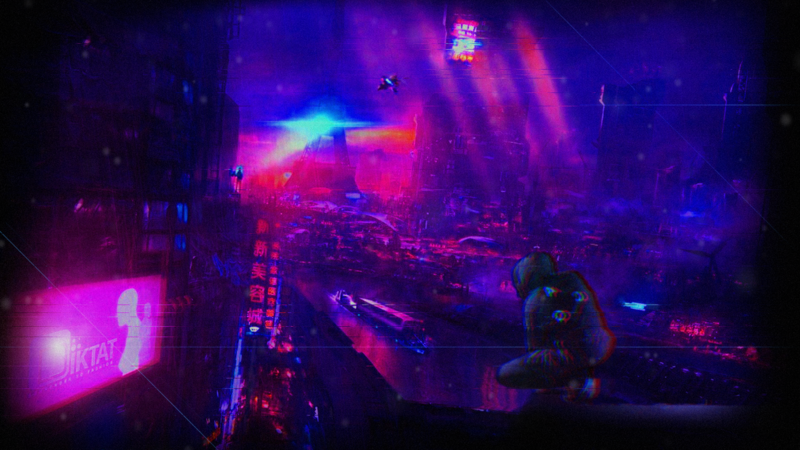 cyberpunk, tech, science fiction, neon, digital, futuristic, colorful