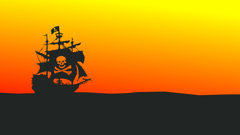 pirates, sea, minimalism, sailing ship