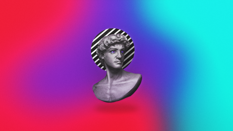 simple background, simple, vaporwave, gradient