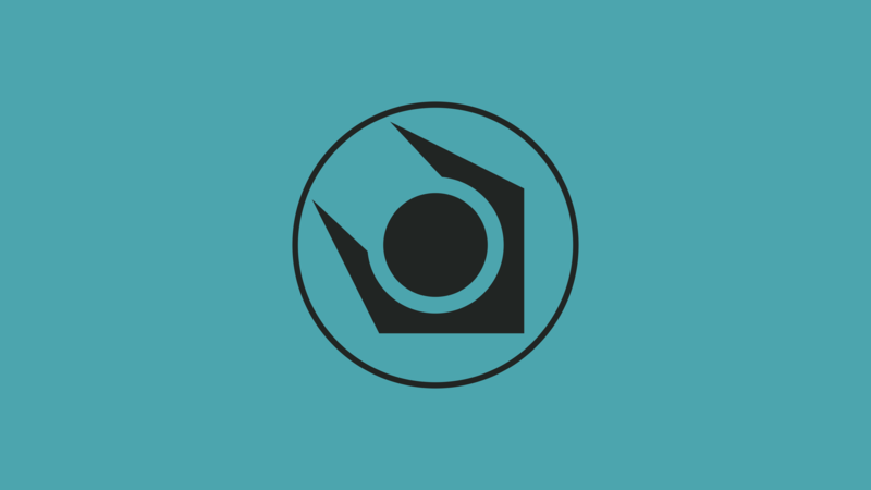logo, simple, blue, Half-Life