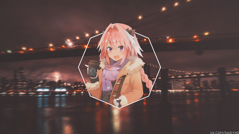 anime, anime girls, picture-in-picture, Astolfo, Rider of Black, Astolfo (Fate/Apocrypha)