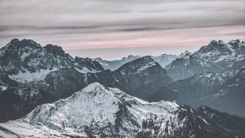 landscape, nature, mountains, snowy mountain, snowy peak, clouds
