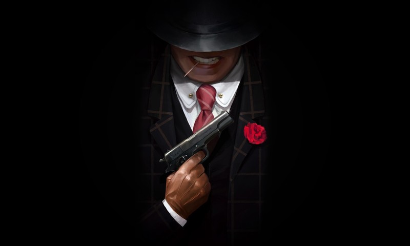 crime, gun, weapon, gangster, artwork