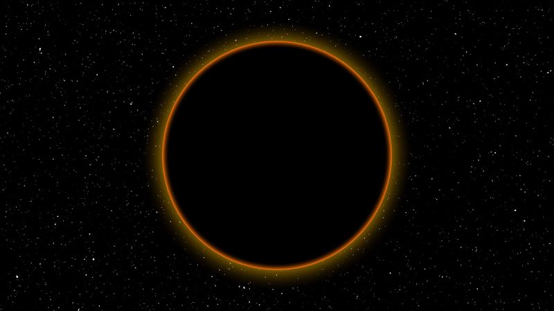 eclipse, moon, sun, space, dark, full moon, 4k
