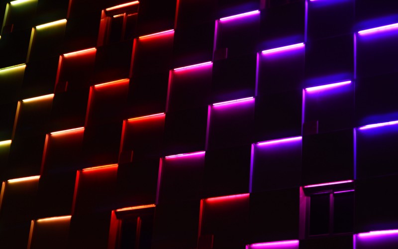 neon, abstract, texture, digital art, dark, colorful