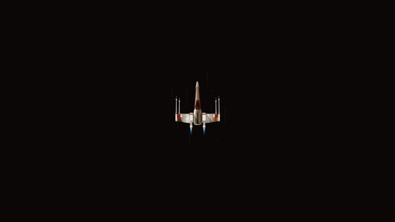 Star Wars, X-wing, minimalism, simple, Star Wars Ships, science fiction