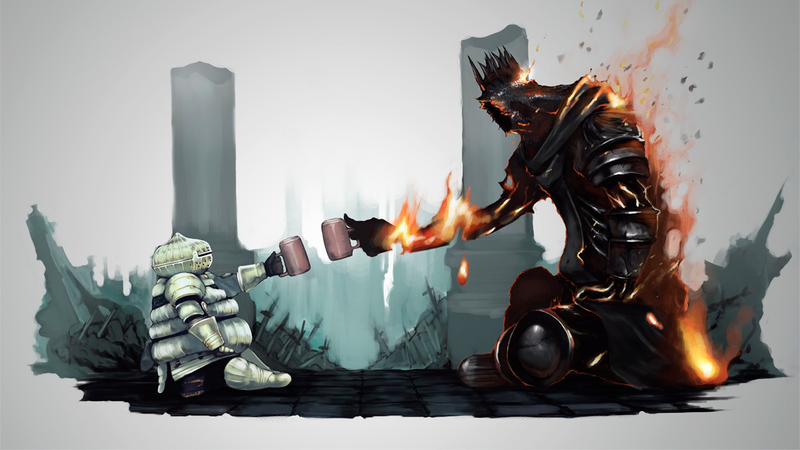 Dark Souls, fantasy art, knight