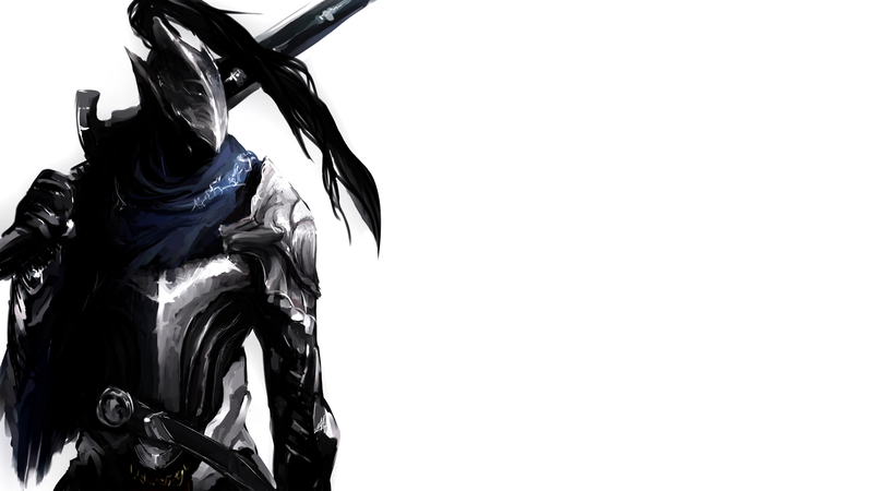 simple background, Dark Souls, Artorias the Abysswalker, knight, fantasy art
