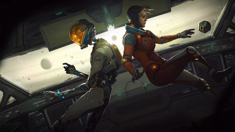 science fiction, women, artwork
