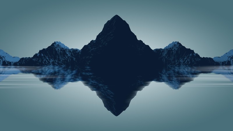 digital art, reflection, abstract, nature