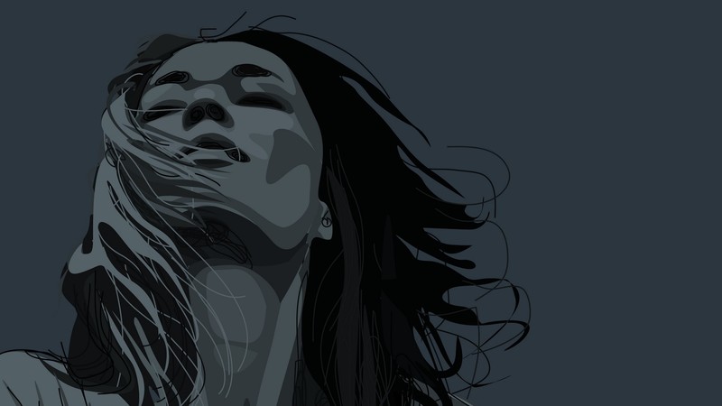 artwork, women, portrait, minimalism, vector