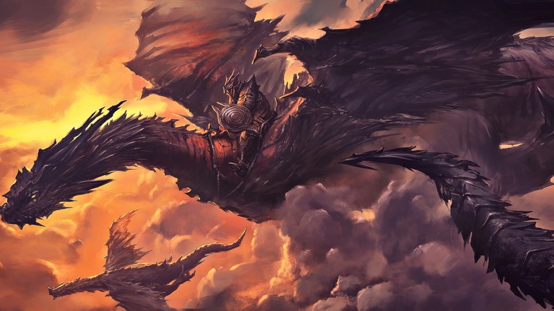 fantasy art, fan art, artwork, landscape, digital art, concept art, dragon