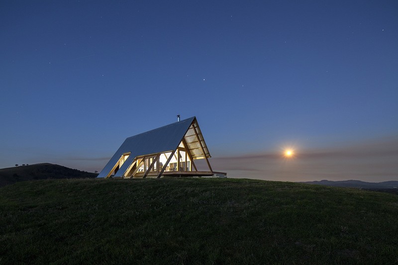house, modern, architecture, landscape, cabin