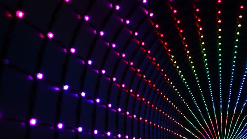 light, blur, light bulbs, lights, 4k