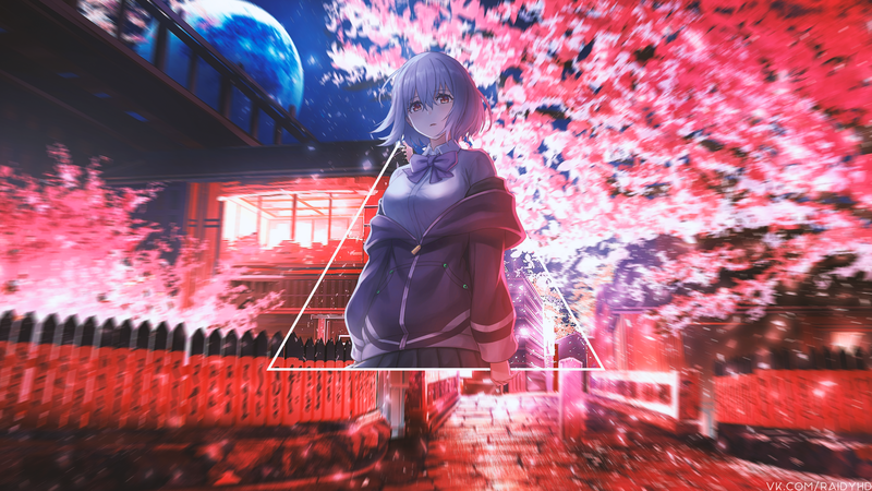 anime girls, anime, picture-in-picture