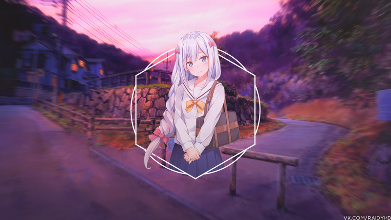 anime girls, anime, picture-in-picture