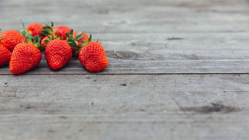 strawberries, berries, surface, 4k