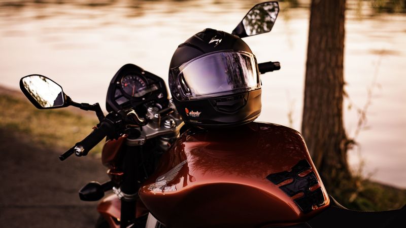 helmet, motorcycle, honda, bike, 4k