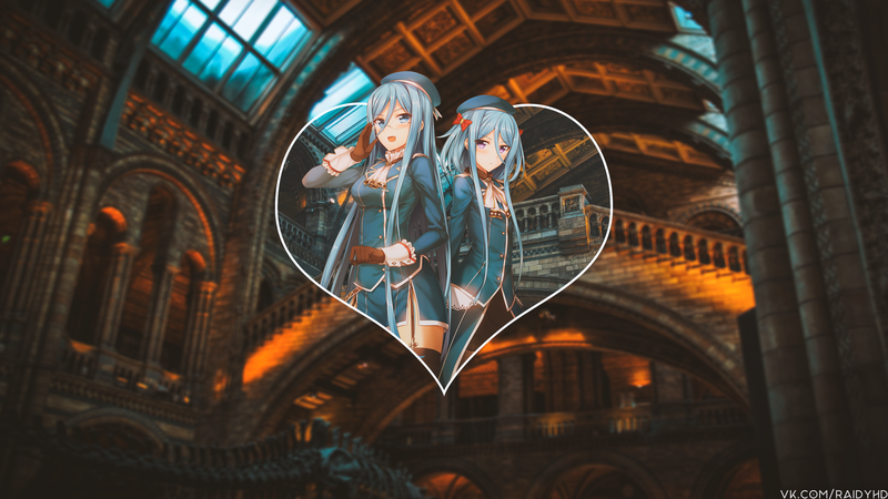 anime, anime girls, picture-in-picture
