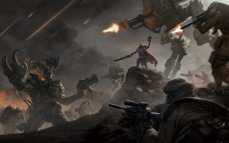 video games, 3D, Warhammer, Warhammer 40,000, orks, fantasy art, war, battle, futuristic