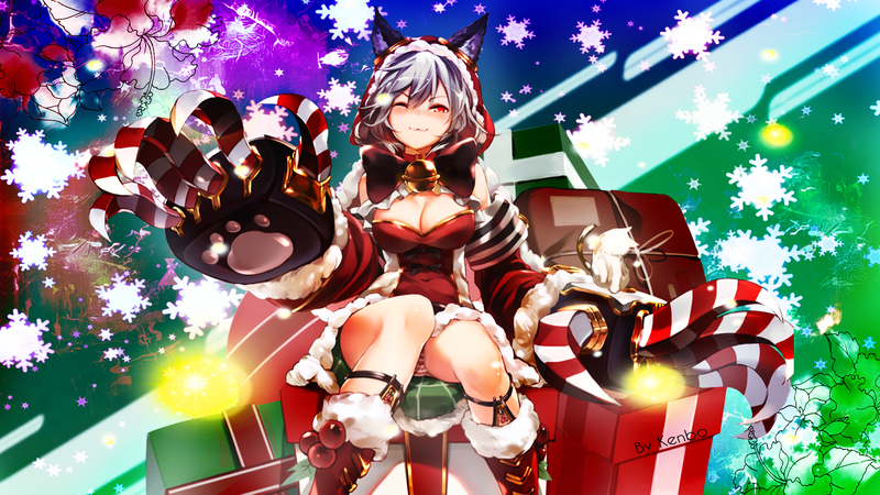 anime, anime girls, Christmas, Christmas ornaments, visual novel