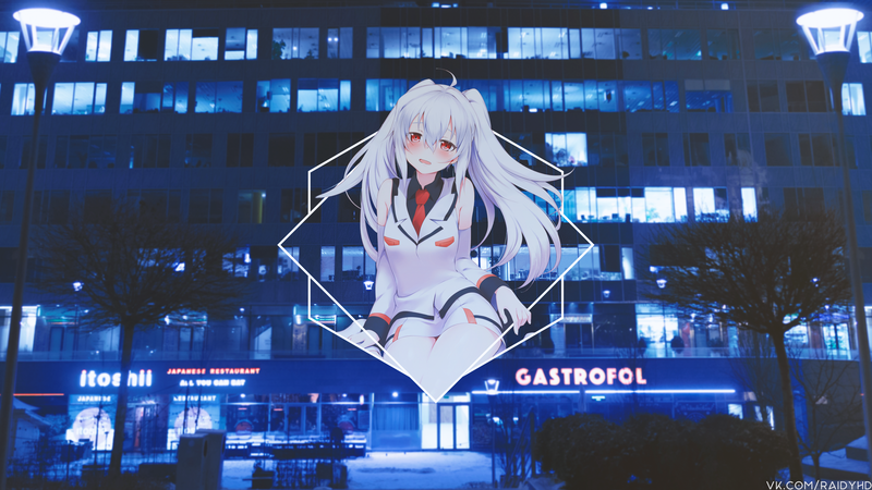 anime, anime girls, picture-in-picture