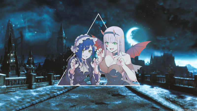 anime girls, anime, picture-in-picture