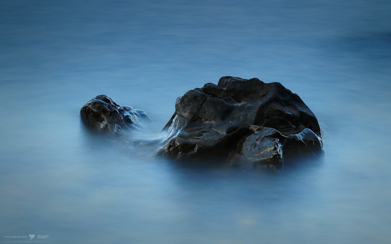 nature, wet, rocks, water, blue