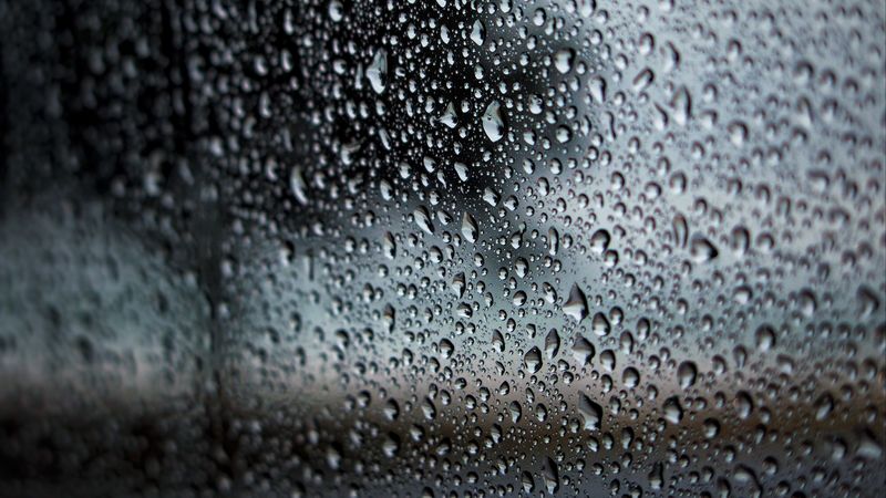 drops, surface, moisture, macro, closeup, blur, 4k