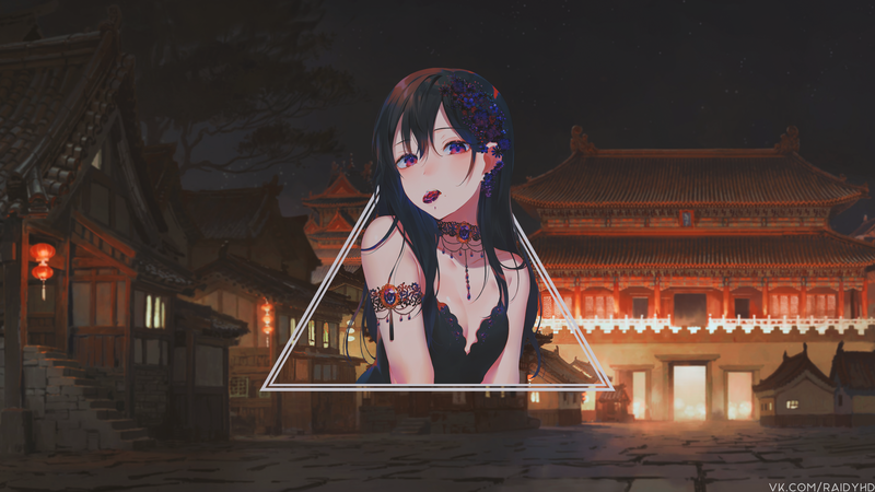 anime girls, anime, picture-in-picture