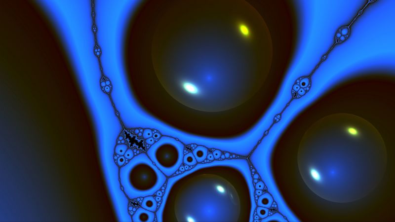 bubbles, ball, surface, abstraction, 4k