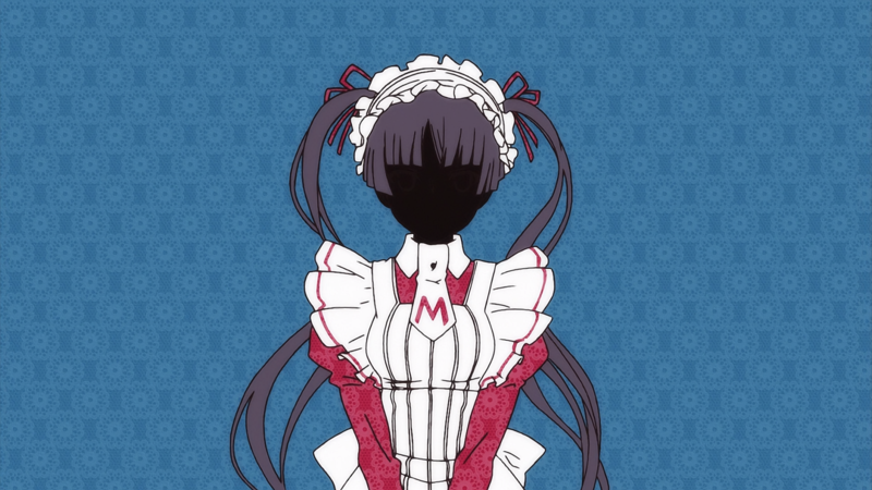 Maria † Holic, Shinōji Matsurika, anime, blue background, anime girls, frontal view