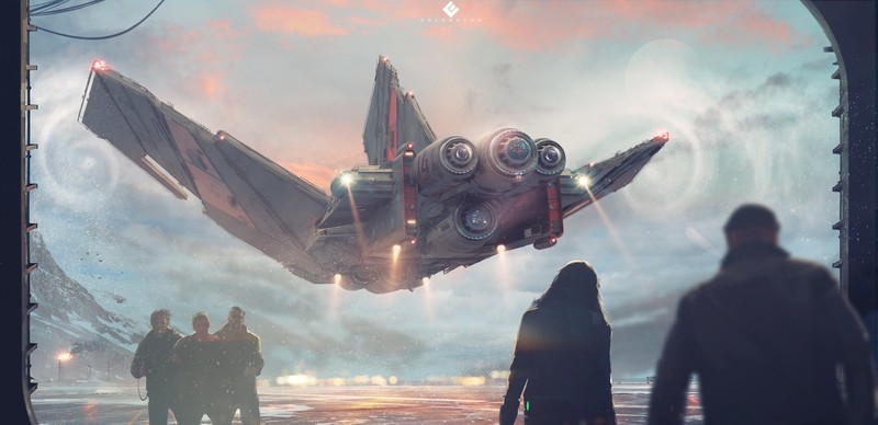 futuristic, science fiction, spaceship, digital, prisoners
