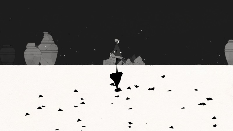 PC gaming, game art, monochrome, video games, Gris (Video Game)