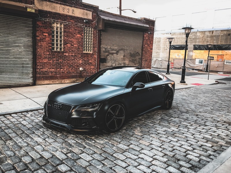 Audi, coupe, black, street, vehicle, car, black cars, urban