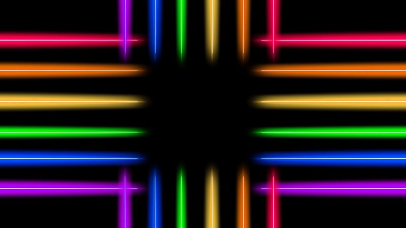 neon, line, glow, colorful, iridescent, 4k
