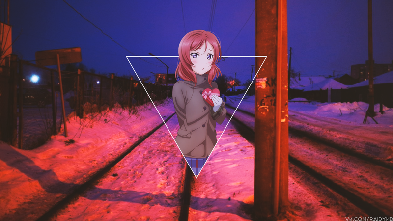 anime, anime girls, picture-in-picture