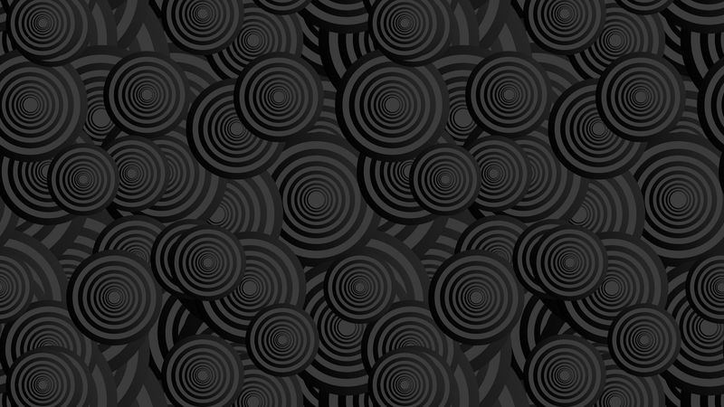 circles, bw, patterns, texture, 4k