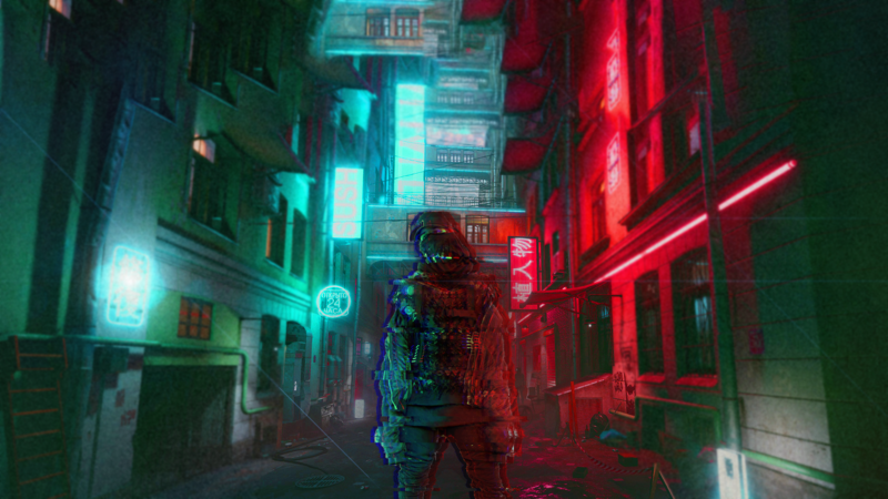 cyberpunk, colorful, digital, futuristic