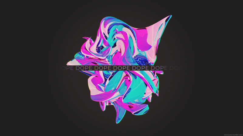 glitch art, abstract, 3D Abstract, dope